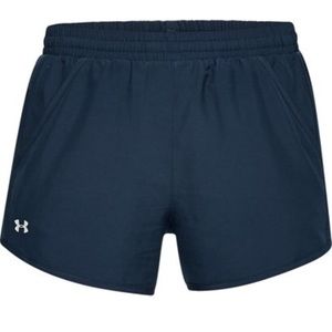 Under Armour women’s fly by short XS navy